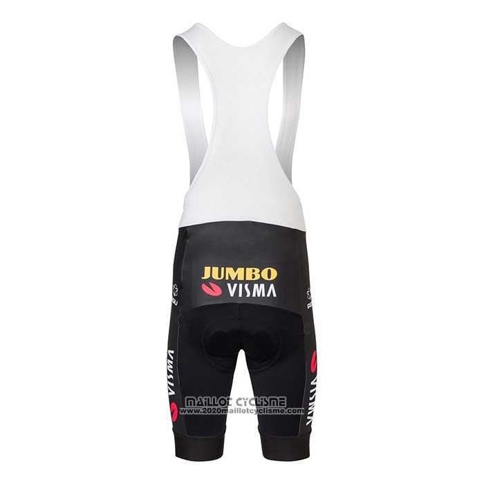 2022 Gilet Coupe Vent Jumbo Visma Jaune Manches Courtes et Cuissard